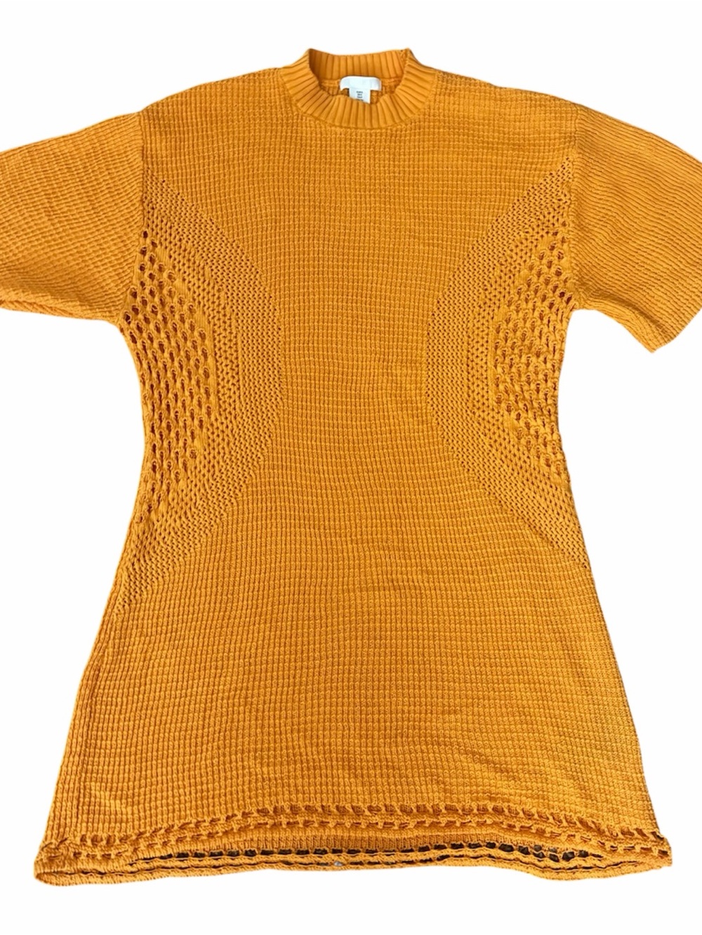 H&M Orange  Short-Sleeve Knit Tunic
